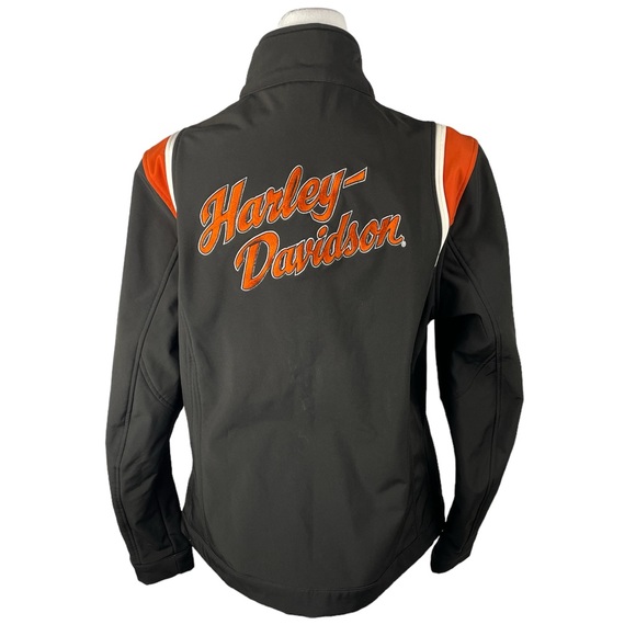Harley Davidson Full Zip Motorcycle Riding Jacket Womens Size large embroidered - Picture 2 of 10